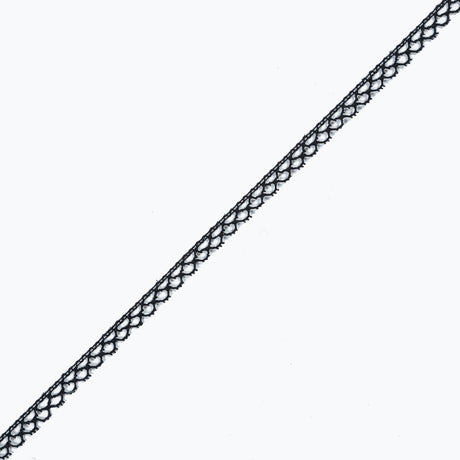 Black European Cotton Crochet Trim - 0.375"