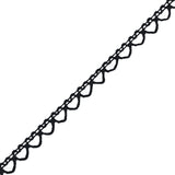 Black European Cotton Crochet Trim - 0.375"