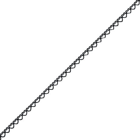 Black European Cotton Crochet Trim - 0.375"