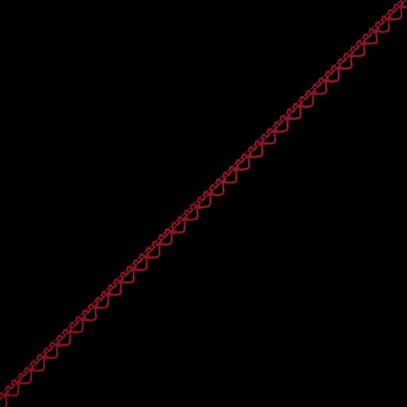 Red European Cotton Crochet Trim - 0.375"