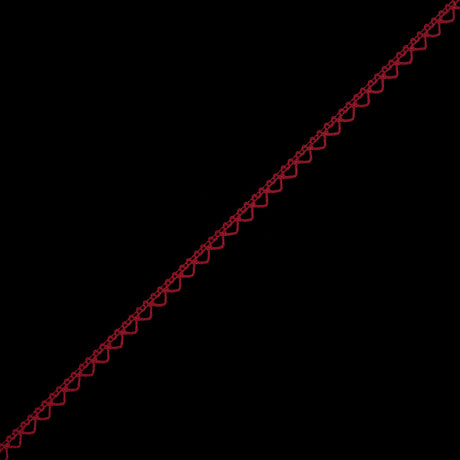 Red European Cotton Crochet Trim - 0.375"