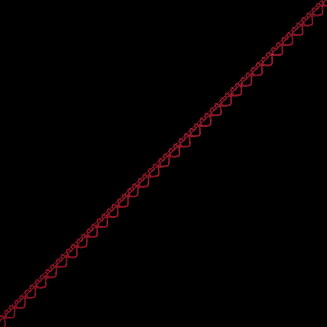 Red European Cotton Crochet Trim - 0.375"