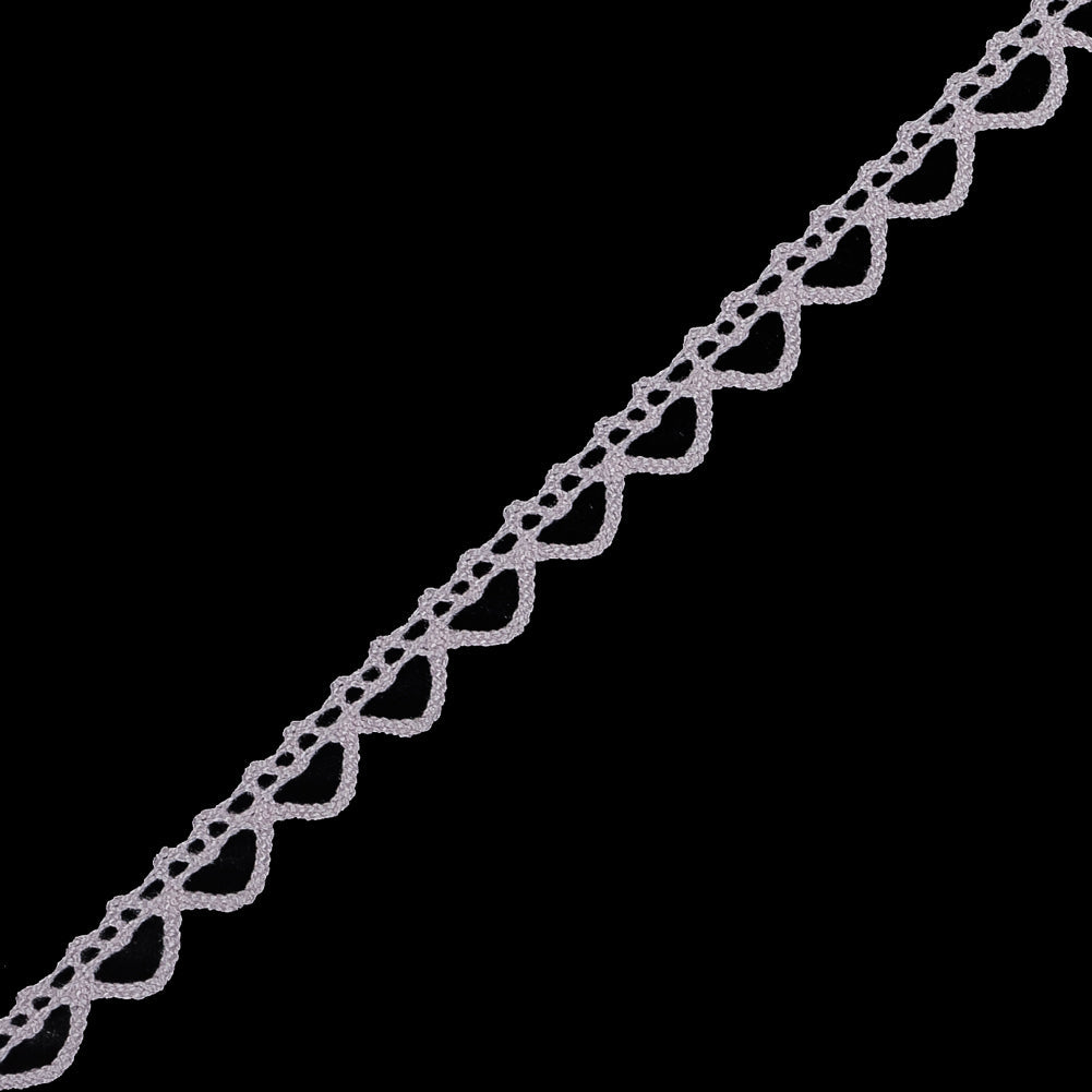 Light Pink European Cotton Crochet Trim - 0.375"