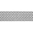 Black European Metallic Trim - 3"