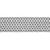 Black European Metallic Trim - 3"
