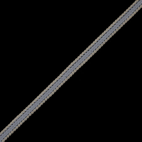 Gray and Beige European Crochet Trim - 0.5"