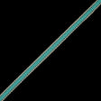 Teal and Beige European Crochet Trim - 0.5"