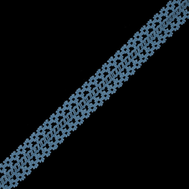 Colonial Blue European Crochet Trim - 1.5"