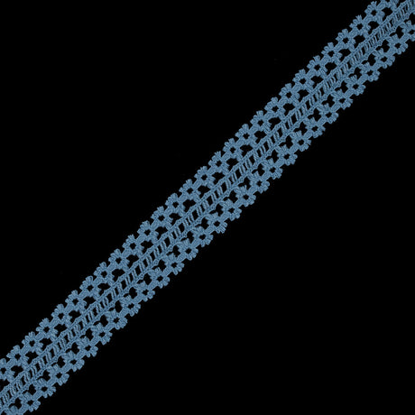 Colonial Blue European Crochet Trim - 1.5"