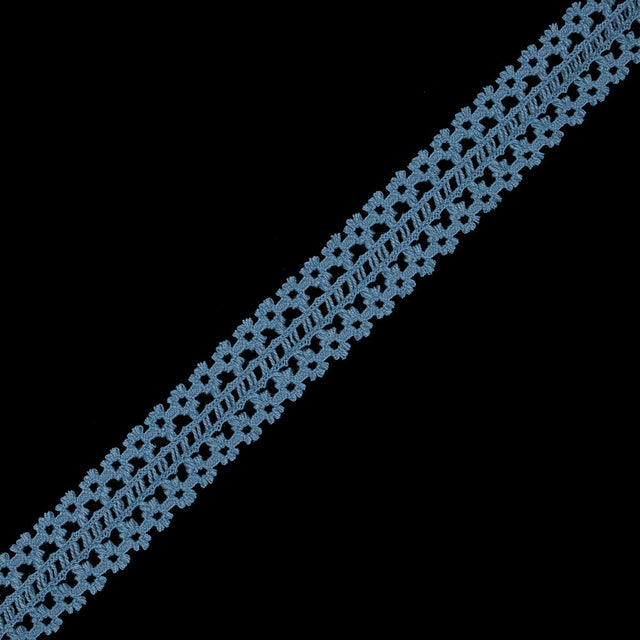 Colonial Blue European Crochet Trim - 1.5"
