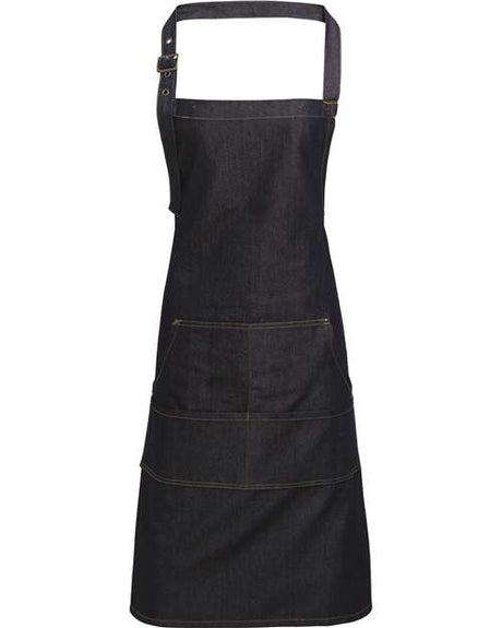 Jeans Stitch Denim Bib Apron