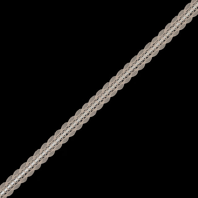 Champagne European Crochet Trim - 0.75"