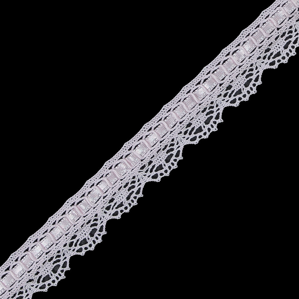 Light Pink European Crochet Trim - 0.75"