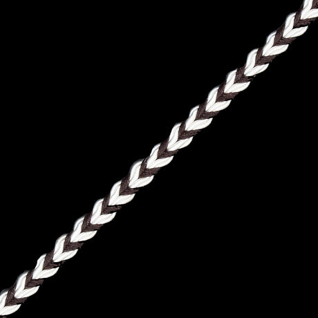 Brown and White Two-Tone Braided Trim - 0.25"