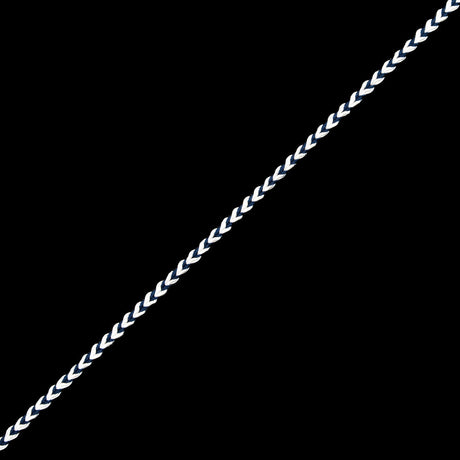 Navy and White Two-Tone Braided Trim - 0.25"