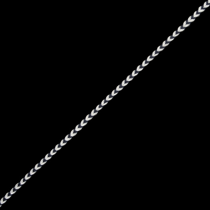 Charcoal and White Two-Tone Braided Trim - 0.25"