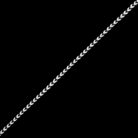 Charcoal and White Two-Tone Braided Trim - 0.25"