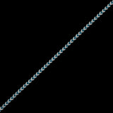 Teal and White Two-Tone Braided Trim - 0.25"