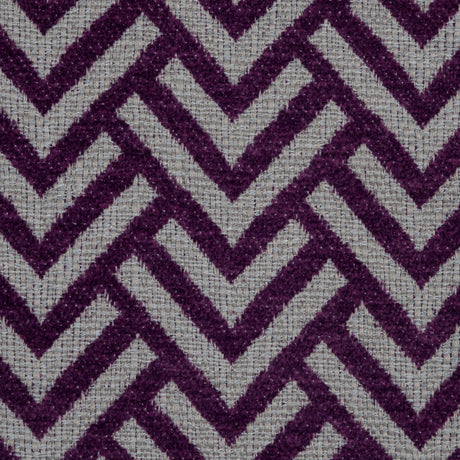 Royal Purple Chevron Upholstery Chenille