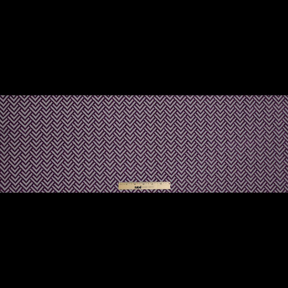 Royal Purple Chevron Upholstery Chenille