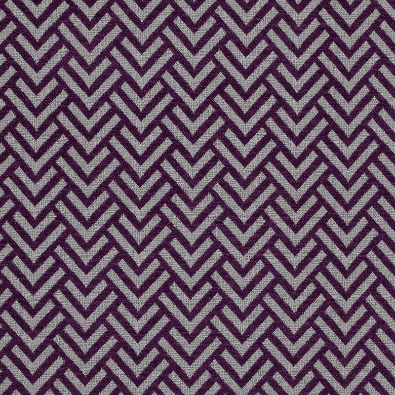 Royal Purple Chevron Upholstery Chenille