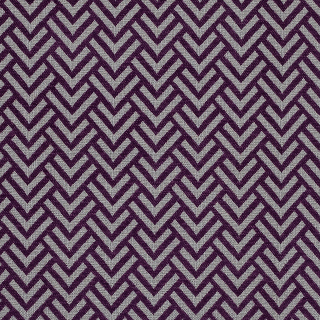 Royal Purple Chevron Upholstery Chenille