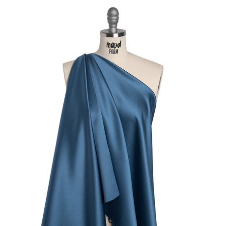 Polyester Satin - Sparta Blue - Reverie Collection