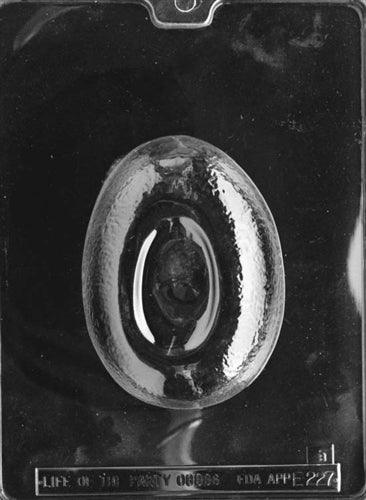 3D Egg With Bunnies Chocolate Mold - Piece 2 - LPE227B