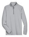 Devon & Jones Men's CrownLux Performance Clubhouse Micro-Stripe Quarter-Zip Pullover