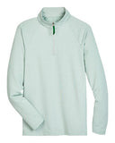 Devon & Jones Men's CrownLux Performance Clubhouse Micro-Stripe Quarter-Zip Pullover