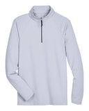 Devon & Jones Men's CrownLux Performance Clubhouse Micro-Stripe Quarter-Zip Pullover