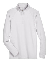 Devon & Jones Men's CrownLux Performance Clubhouse Micro-Stripe Quarter-Zip Pullover