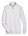 Devon & Jones Men's CrownLux Performance Clubhouse Micro-Stripe Quarter-Zip Pullover