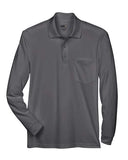 CORE365 Men's Pinnacle Performance Long Sleeve Piqué Polo with Pocket