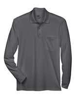 CORE365 Men's Pinnacle Performance Long Sleeve Piqué Polo with Pocket