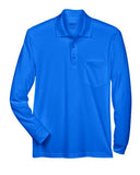 CORE365 Men's Pinnacle Performance Long Sleeve Piqué Polo with Pocket