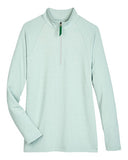 Women's CrownLux Performance Clubhouse Micro-Stripe Quarter-Zip Pullover