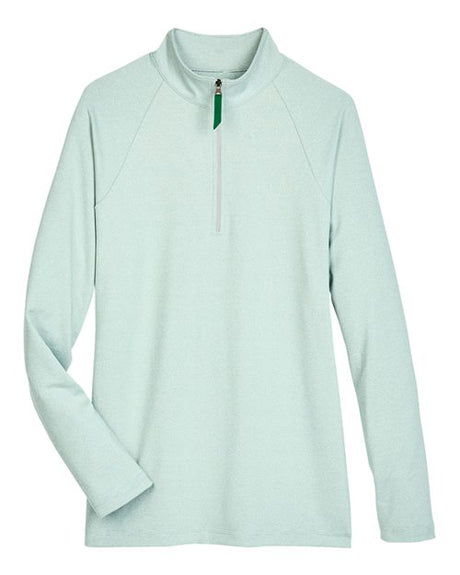 Women's CrownLux Performance Clubhouse Micro-Stripe Quarter-Zip Pullover