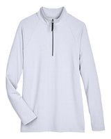 Women's CrownLux Performance Clubhouse Micro-Stripe Quarter-Zip Pullover