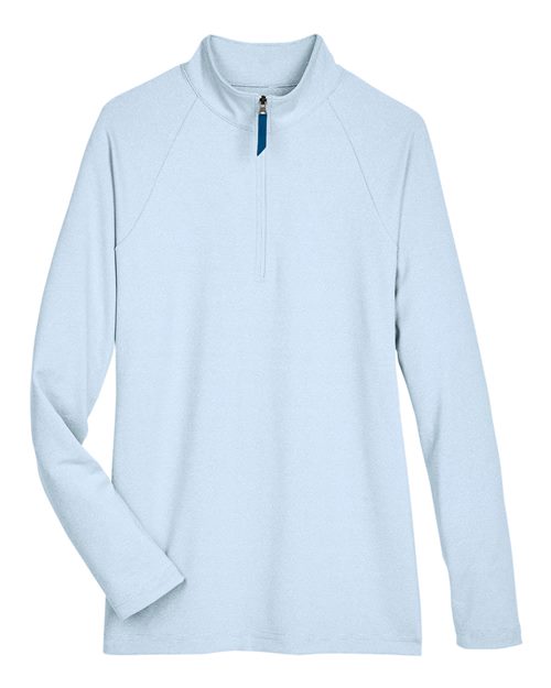 Women's CrownLux Performance Clubhouse Micro-Stripe Quarter-Zip Pullover