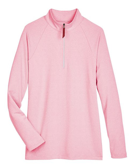 Women's CrownLux Performance Clubhouse Micro-Stripe Quarter-Zip Pullover
