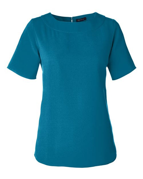 Devon & Jones Women's Perfect Fit Boat Neck Blouse