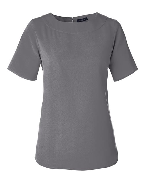 Devon & Jones Women's Perfect Fit Boat Neck Blouse