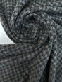 Jacquard Knit Houndstooth Gray Black