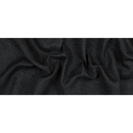 Marylin Metallic Black and Navy Diamond Quilted Brocade