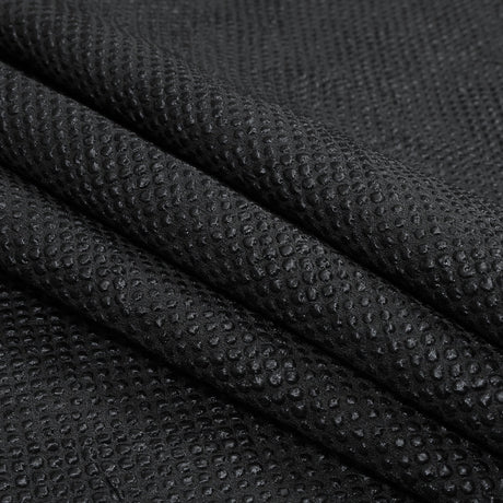 Marylin Metallic Black and Navy Diamond Quilted Brocade