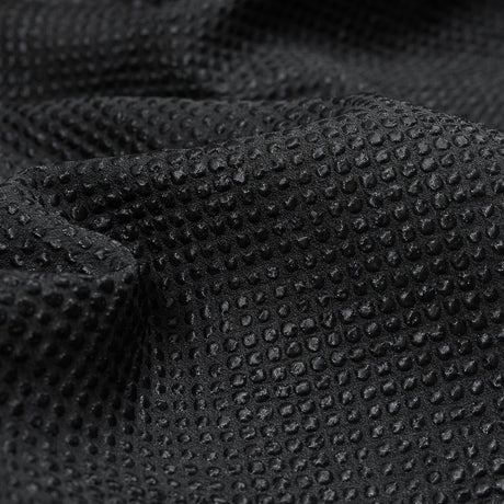 Marylin Metallic Black and Navy Diamond Quilted Brocade