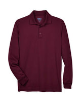 CORE365 Men's Pinnacle Performance Long Sleeve Piqué Polo