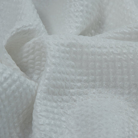Marylin Metallic White Diamond Quilted Brocade