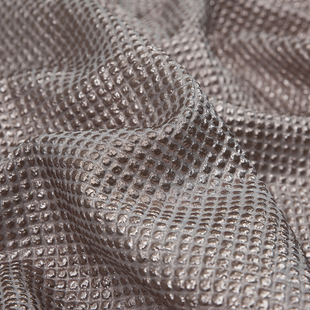 Marylin Metallic Pink Diamond Quilted Brocade